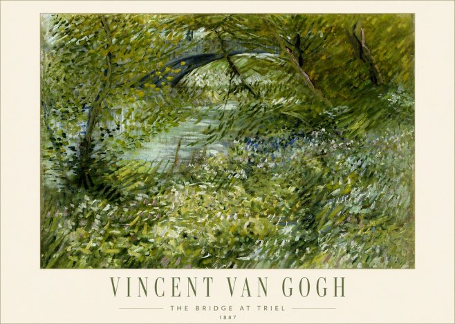 Van Gogh The Bridge at Triel No3 - Poszter
