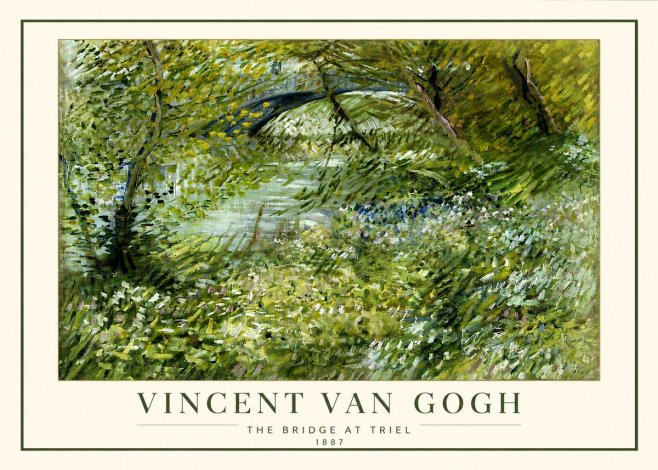 Van Gogh The Bridge at Triel No4 - Poszter