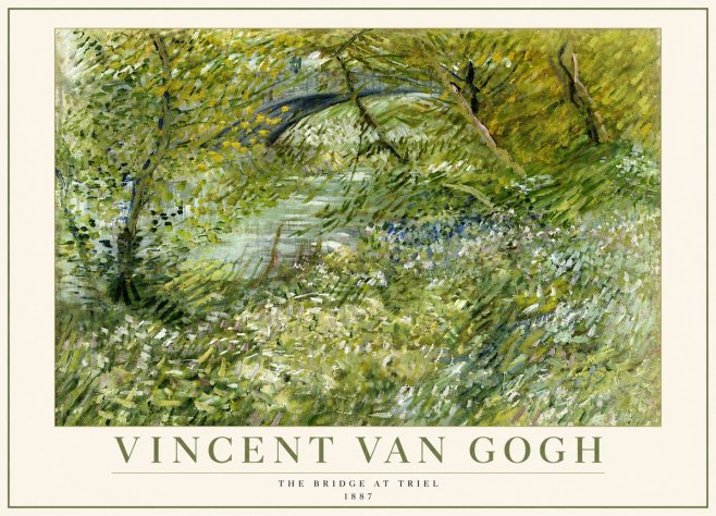 Van Gogh The Bridge at Triel No5 - Poszter