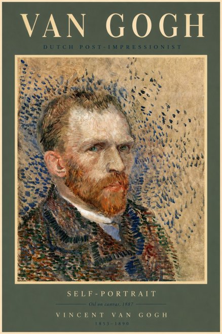 Van Gogh Self-portrait IV No2 - Poszter
