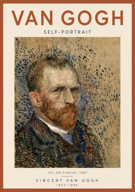 Van Gogh Self-portrait IV No5 - Poszter
