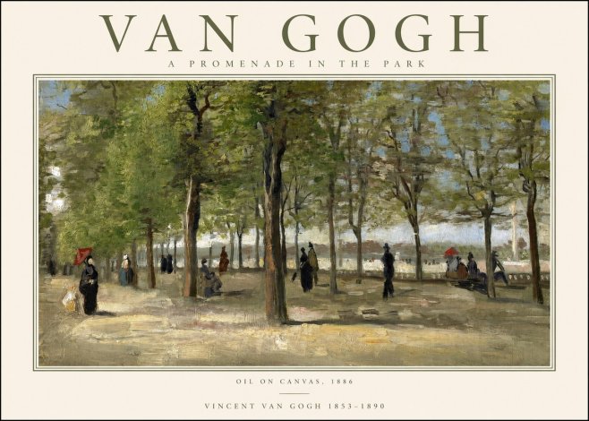 Van Gogh A Promenade in the Park No1 - Poszter
