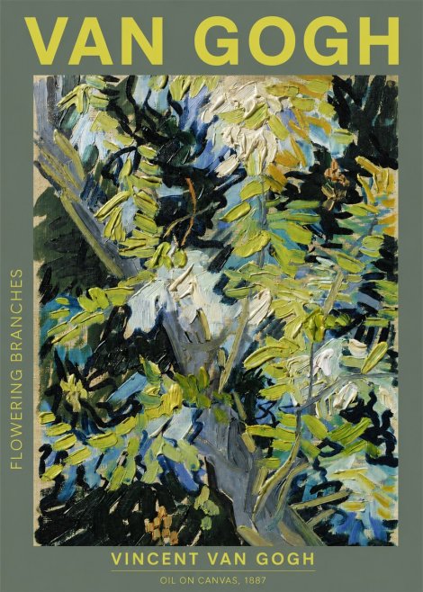 Van Gogh Flowering Branches No2 - Poszter