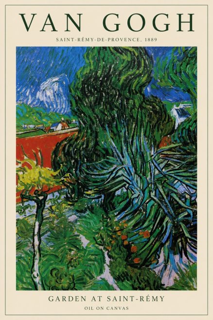 Van Gogh Garden at Saint-rémy No1 - Poszter