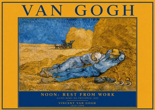 Van Gogh Noon: Rest from Work No2 - Poszter