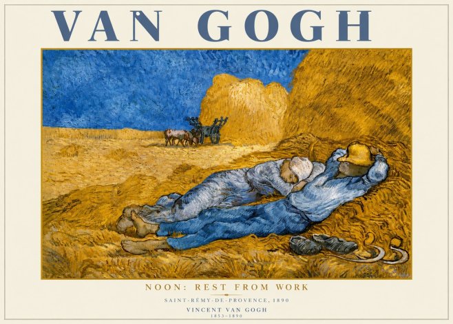 Van Gogh Noon: Rest from Work No4 - Poszter