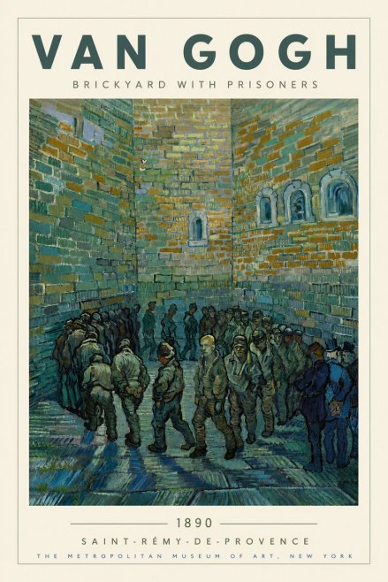 Van Gogh Brickyard with Prisoners No3 - Poszter