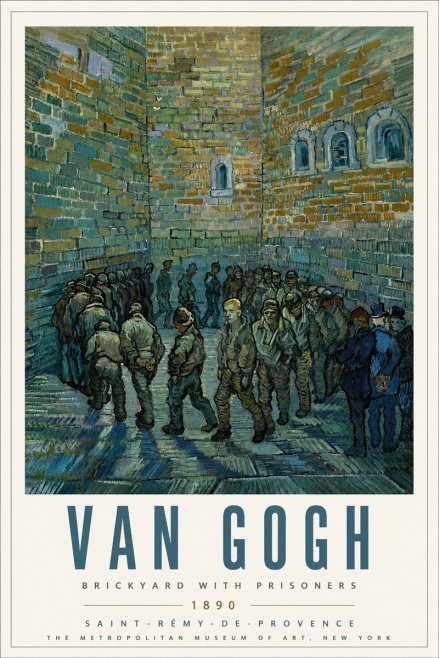 Van Gogh Brickyard with Prisoners No4 - Poszter