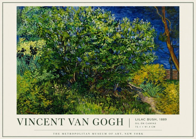 Van Gogh Lilac Bush No5 - Poszter