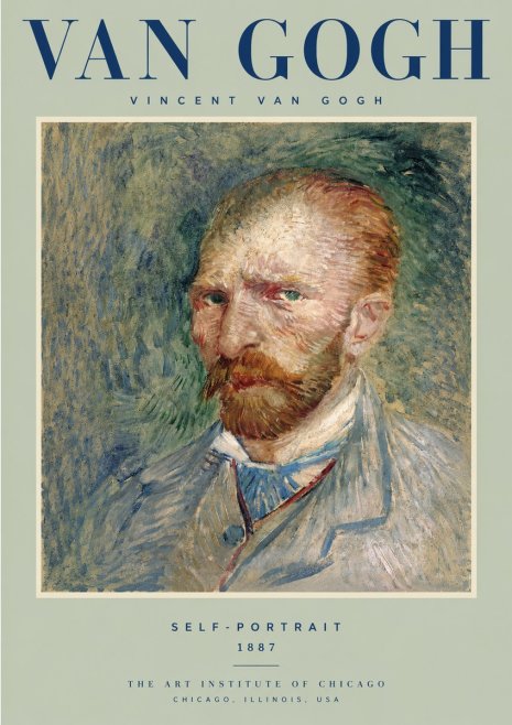 Van Gogh Self-portrait V No2 - Poszter