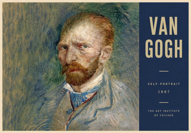 Van Gogh Self-portrait V No6 - Poszter