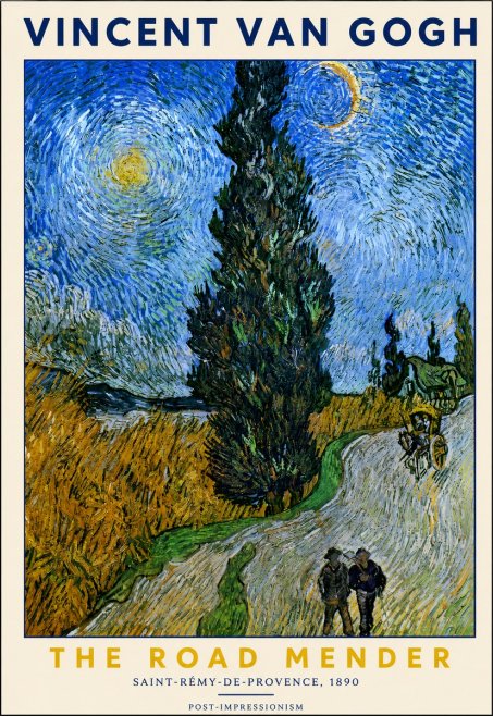 Van Gogh The Road Mender II No2 - Poszter