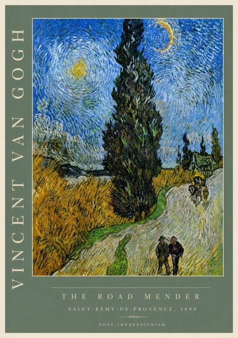 Van Gogh The Road Mender II No4 - Poszter