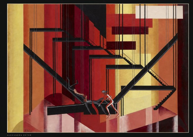 Alexandra Exter Constructivist Stage Design No6 - Poszter