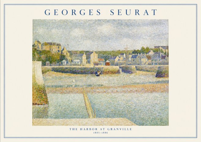 Seurat The Harbor at Granville No1 - Poszter
