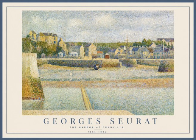 Seurat The Harbor at Granville No5 - Poszter