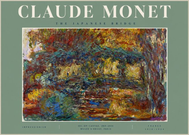 Monet The Japanese Bridge I No2 - Poszter
