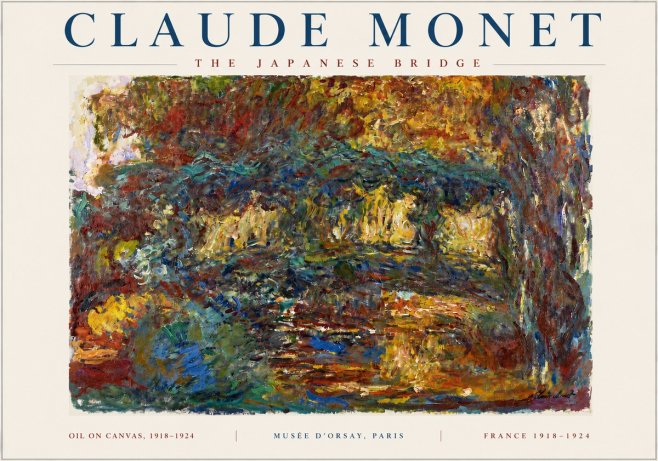 Monet The Japanese Bridge I No4 - Poszter