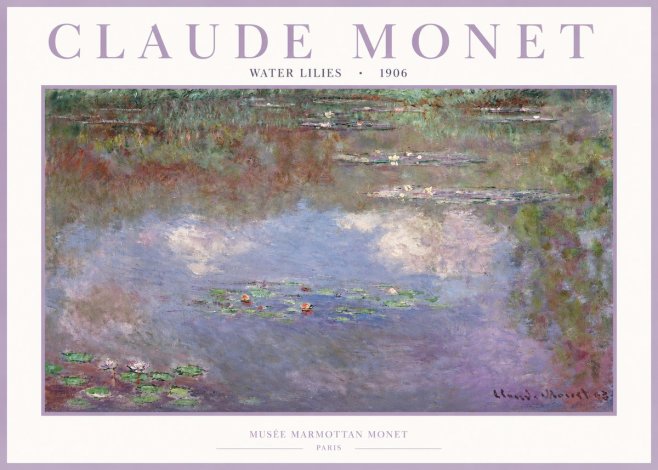 Monet Water Lilies VI No2 - Poszter