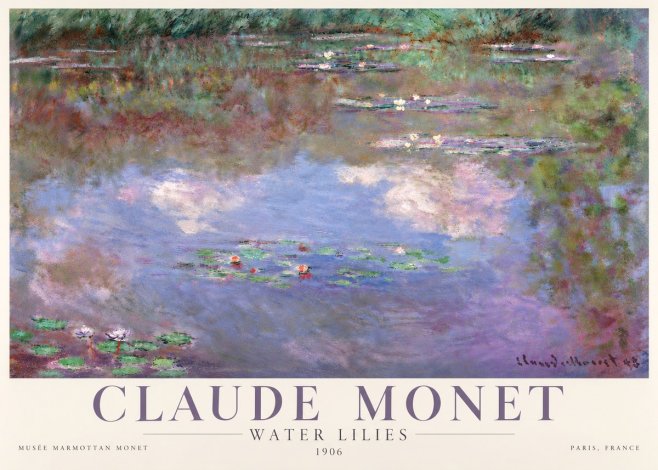 Monet Water Lilies VI No4 - Poszter