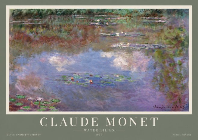 Monet Water Lilies VI No5 - Poszter