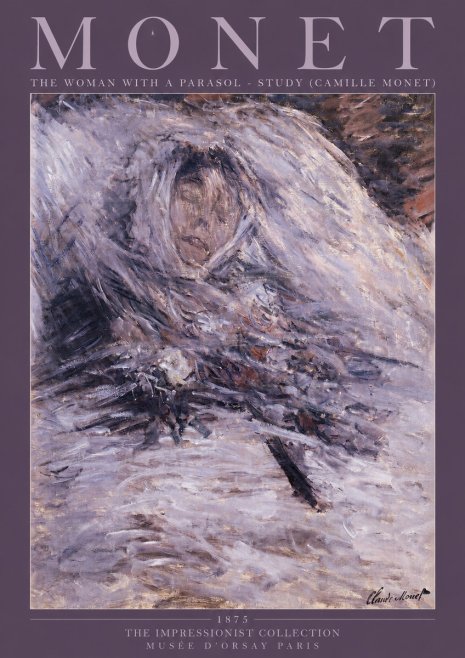 Monet The Woman with a Parasol - Study (Camille Monet) No2 - Poszter