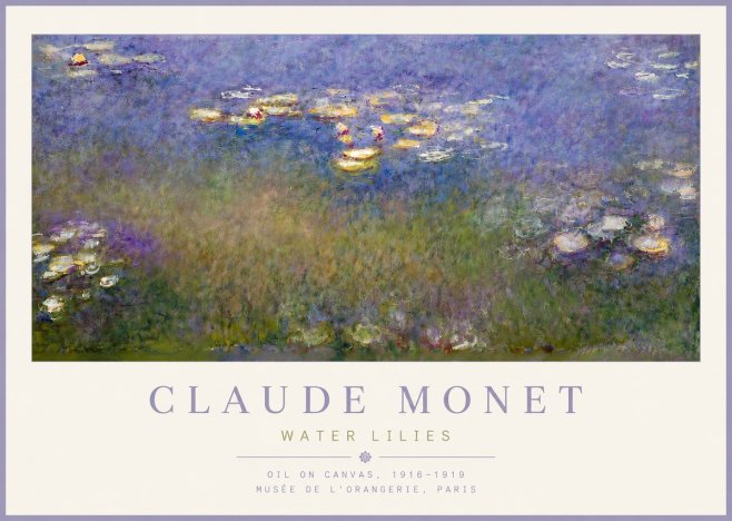 Monet Water Lilies VII No4 - Poszter