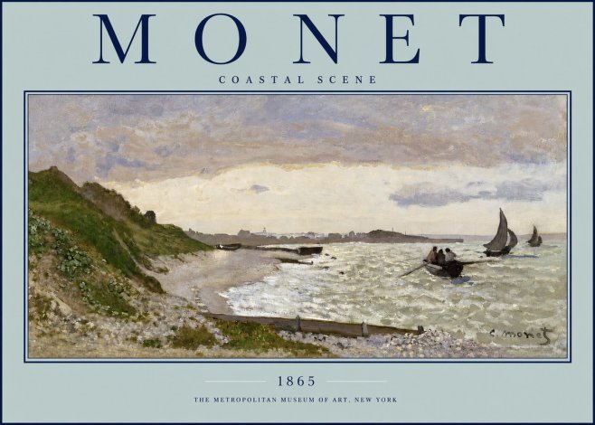 Monet Coastal Scene No2 - Poszter