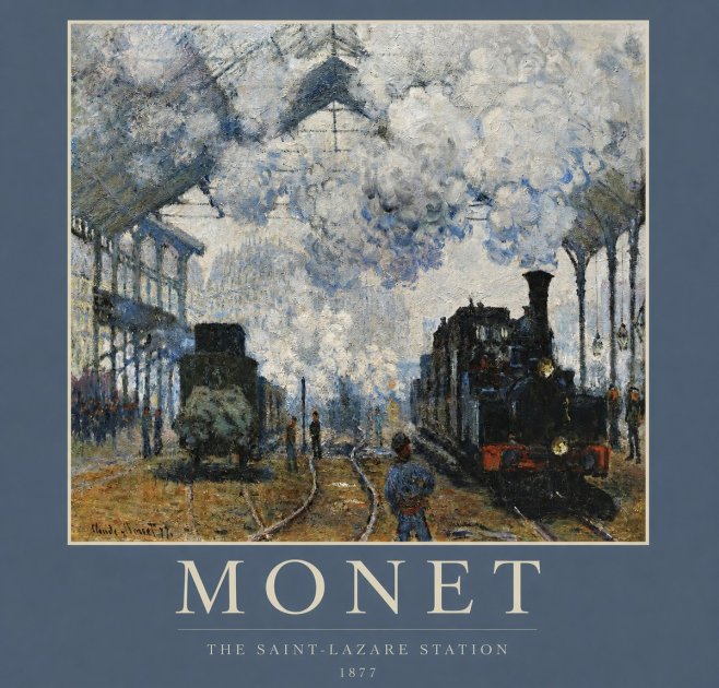Monet The Saint-lazare Station No2 - Poszter