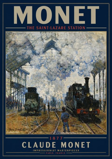 Monet The Saint-lazare Station No3 - Poszter