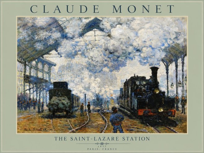Monet The Saint-lazare Station No5 - Poszter