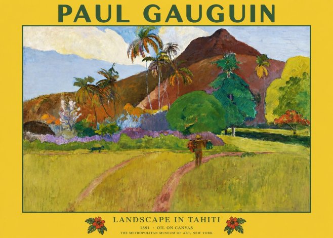 Paul Gauguin Landscape in Tahiti II No1 - Poszter