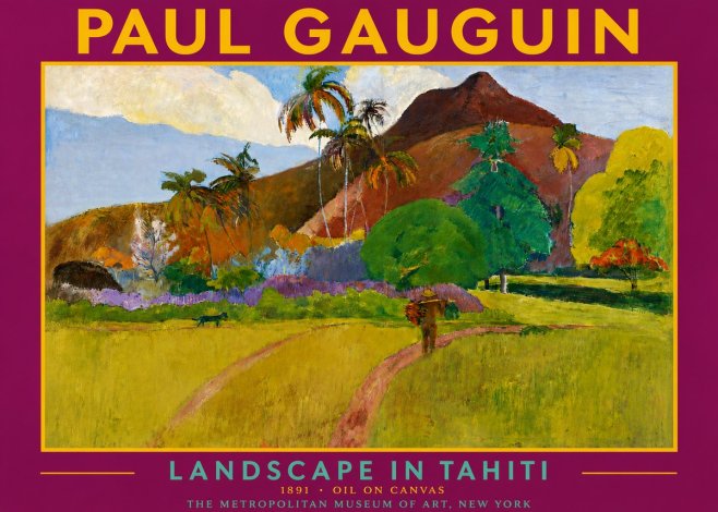 Paul Gauguin Landscape in Tahiti II No4 - Poszter