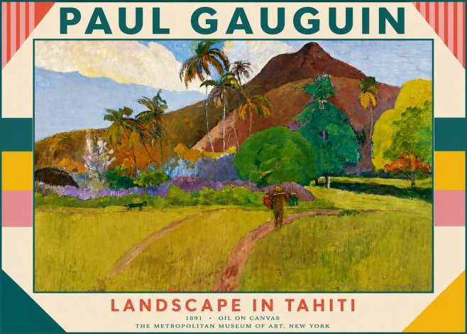 Paul Gauguin Landscape in Tahiti II No5 - Poszter