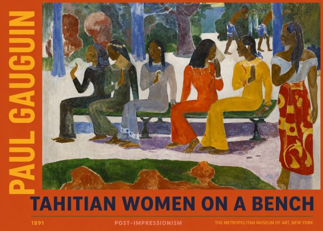 Paul Gauguin Tahitian Women on a Bench No2 - Poszter