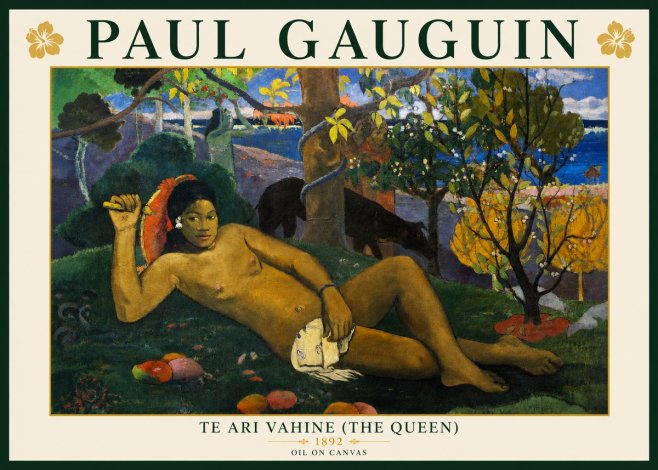Paul Gauguin Te Ari Vahine (the Queen) No3 - Poszter