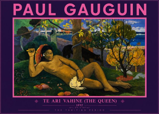 Paul Gauguin Te Ari Vahine (the Queen) No5 - Poszter