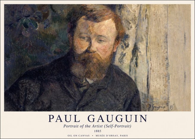 Paul Gauguin Portrait of the Artist (Self-portrait) No1 - Poszter