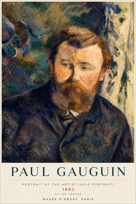 Paul Gauguin Portrait of the Artist (Self-portrait) No4 - Poszter