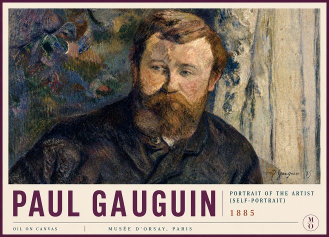 Paul Gauguin Portrait of the Artist (Self-portrait) No5 - Poszter