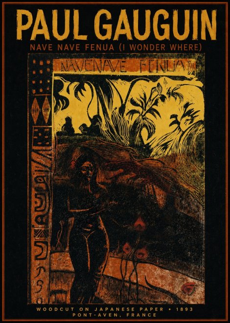 Paul Gauguin Nave Nave Fenua (I Wonder Where) No3 - Poszter