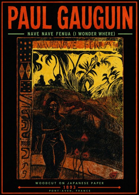 Paul Gauguin Nave Nave Fenua (I Wonder Where) No5 - Poszter