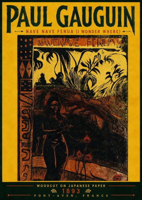 Paul Gauguin Nave Nave Fenua (I Wonder Where) No6 - Poszter