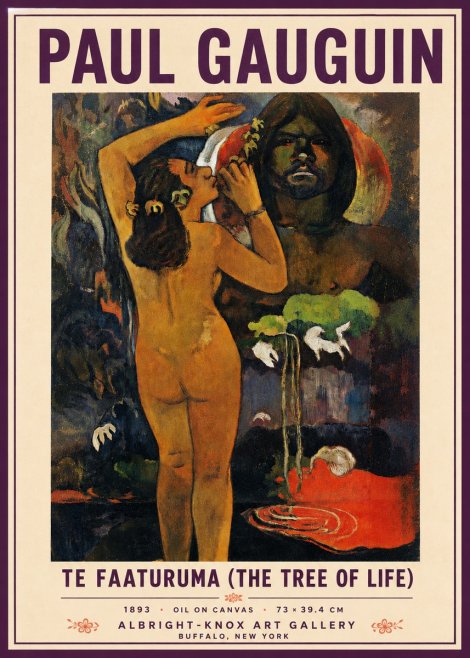 Paul Gauguin Te Faaturuma (the Tree of Life) No3 - Poszter