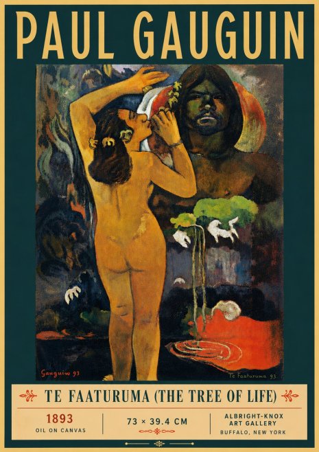 Paul Gauguin Te Faaturuma (the Tree of Life) No6 - Poszter
