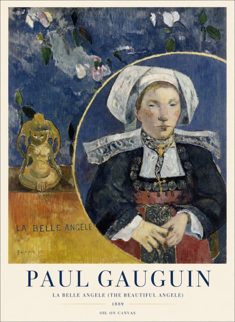 Paul Gauguin La Belle Angele No4 - Poszter