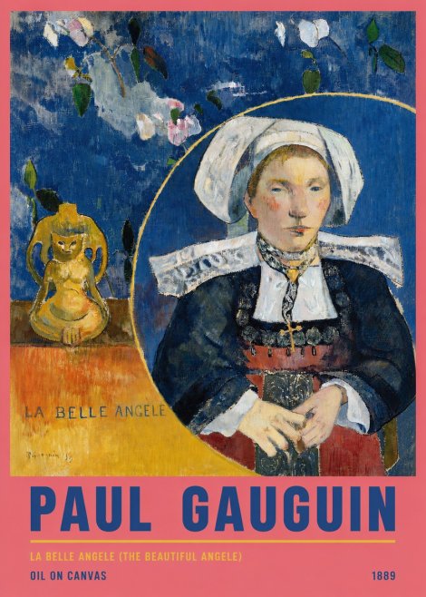 Paul Gauguin La Belle Angele No5 - Poszter