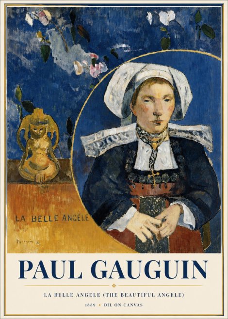 Paul Gauguin La Belle Angele No6 - Poszter