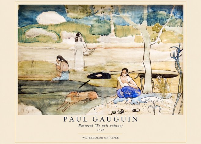 Paul Gauguin Pastoral (Te Arii Vahine) No1 - Poszter