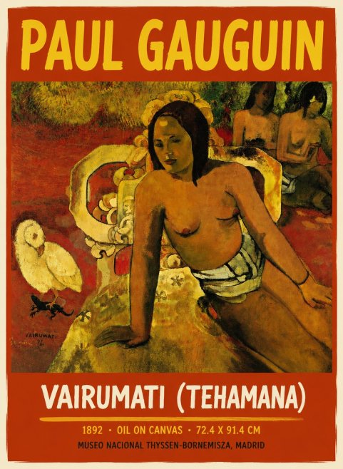 Paul Gauguin Vairumati (Tehamana) No4 - Poszter
